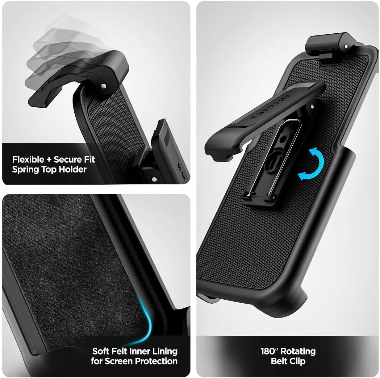 Encased Belt Clip for Otterbox Case - iPhone 16 Pro Max (Holster only, Case not Included) (Commuter)