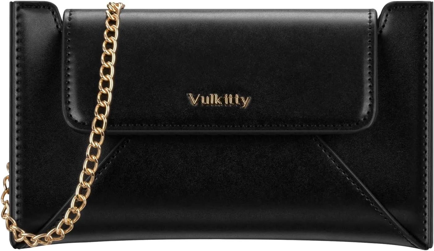 Envelope Clutch Purse for Women, Evening Handbag With Detachable Chain Strap for Dating Wedding Party Prom