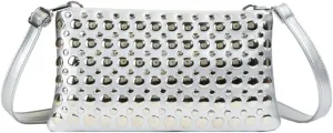 Epsion 2025 Crossbody Bag for Women PU Shoulder Bag Y2K Studded Purse Vegan Leather Clutch Handbags