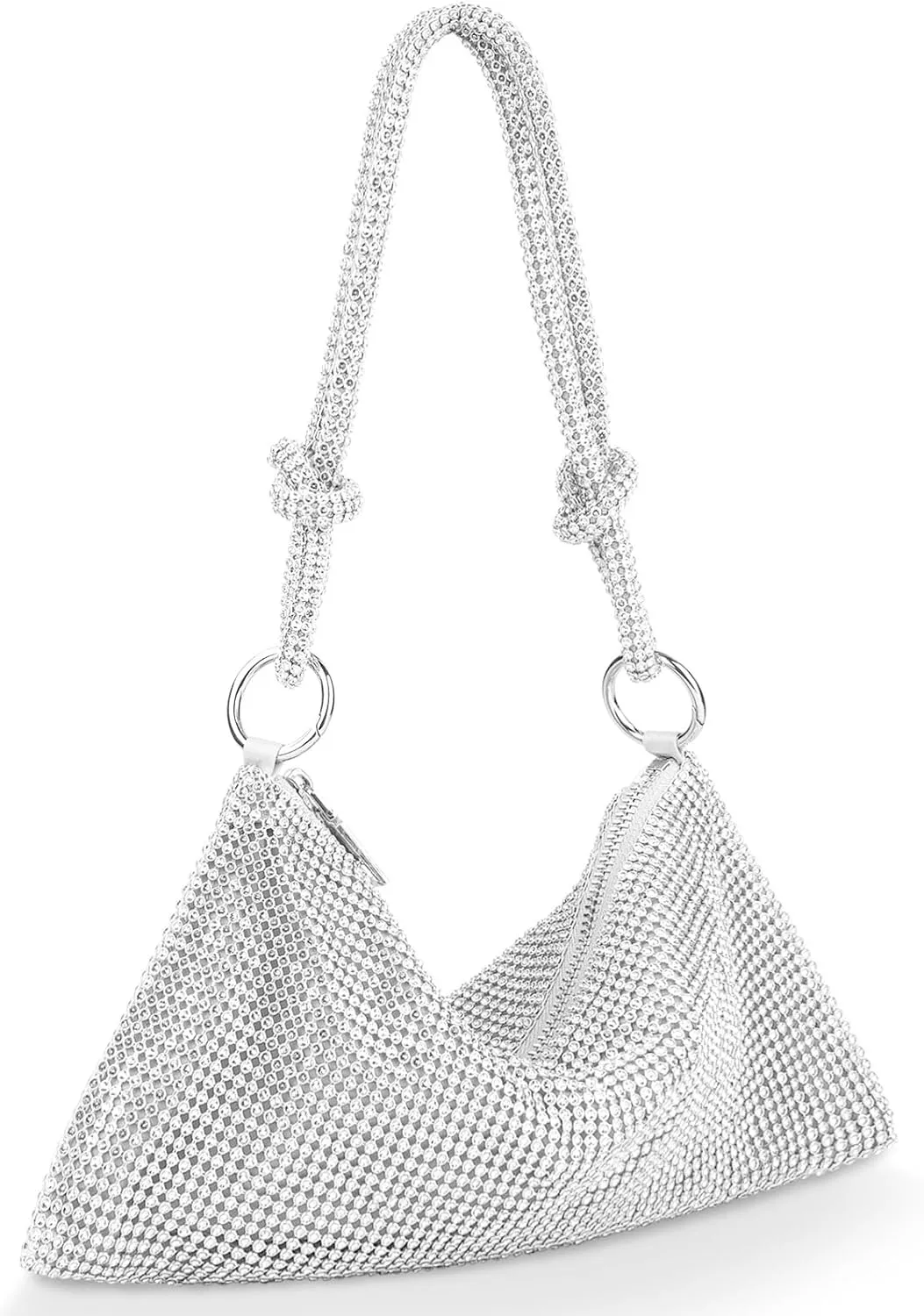 Evening Bag Clutch Purses for Women, Rhinestones Purse, Sparkling Envelope Evening Bag with Detachable Chain