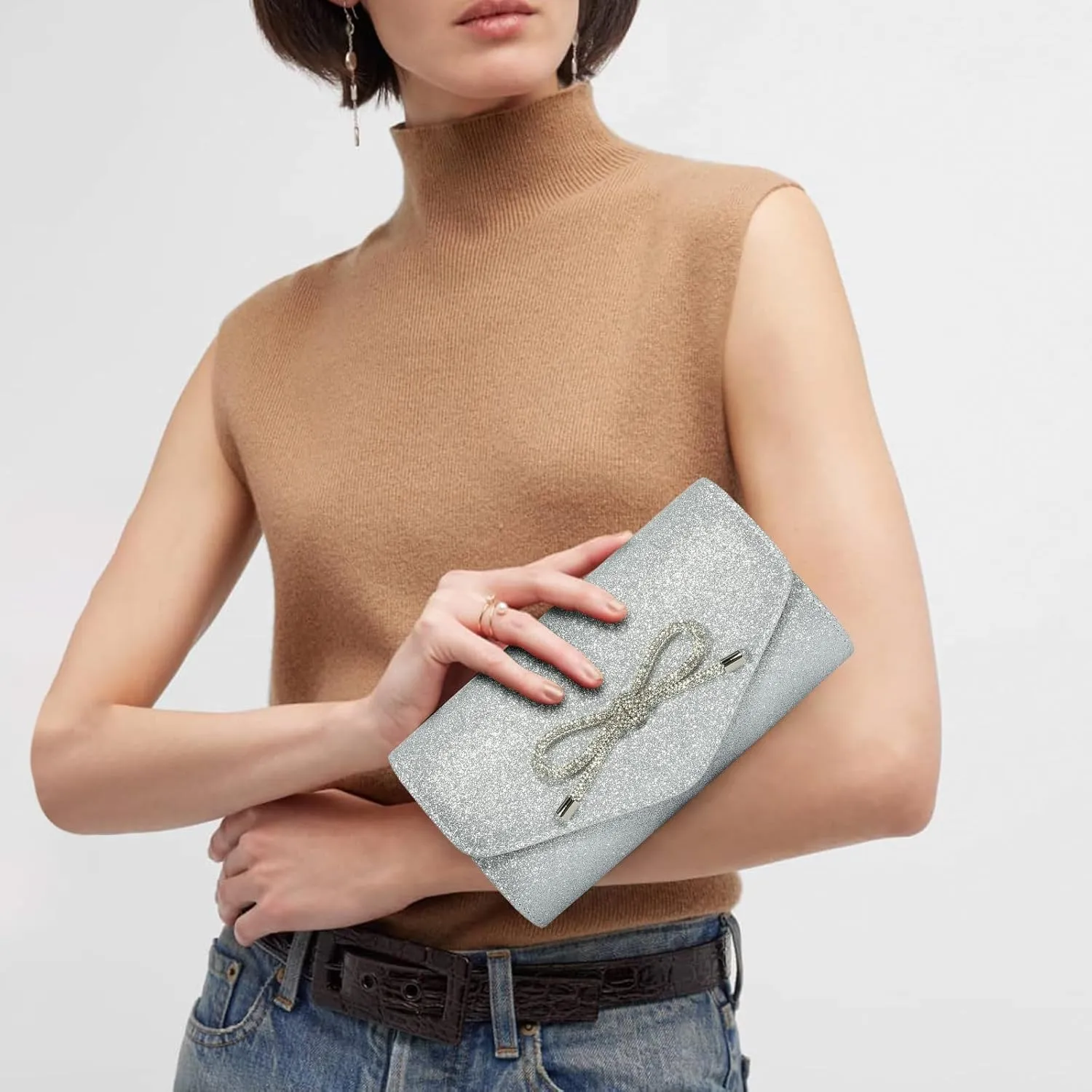 Evening Bag Clutch Purses for Women,Evening Clutch Party Shoulder Handbag Wedding Bag
