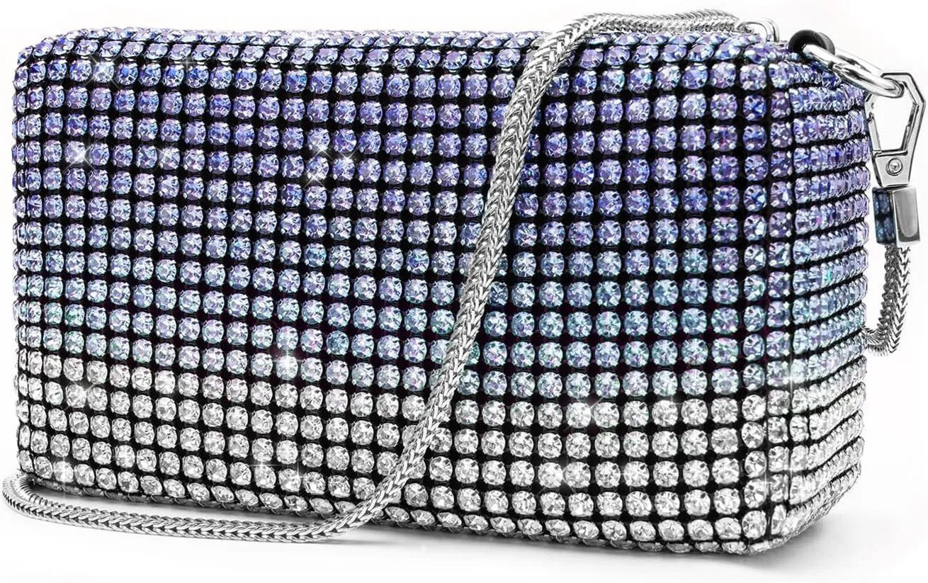 Evening Bags Clutch Purse for Women,Colorful Party Handbag Rhinestone Elegant Party Purse