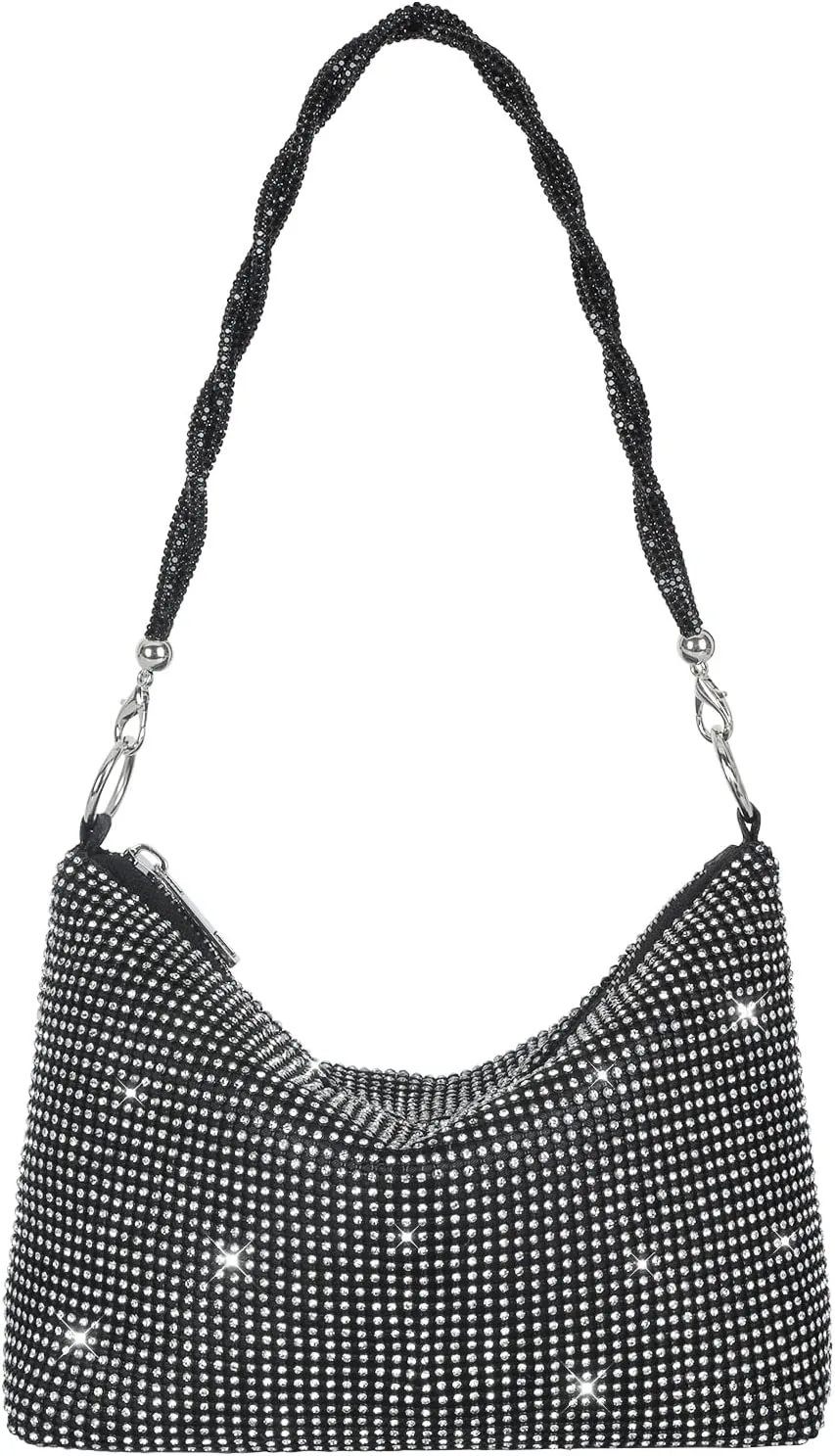 Evening Bags for Women Formal Rhinestone Wrislet Clutch Purse for Wedding Party Evening Handbag