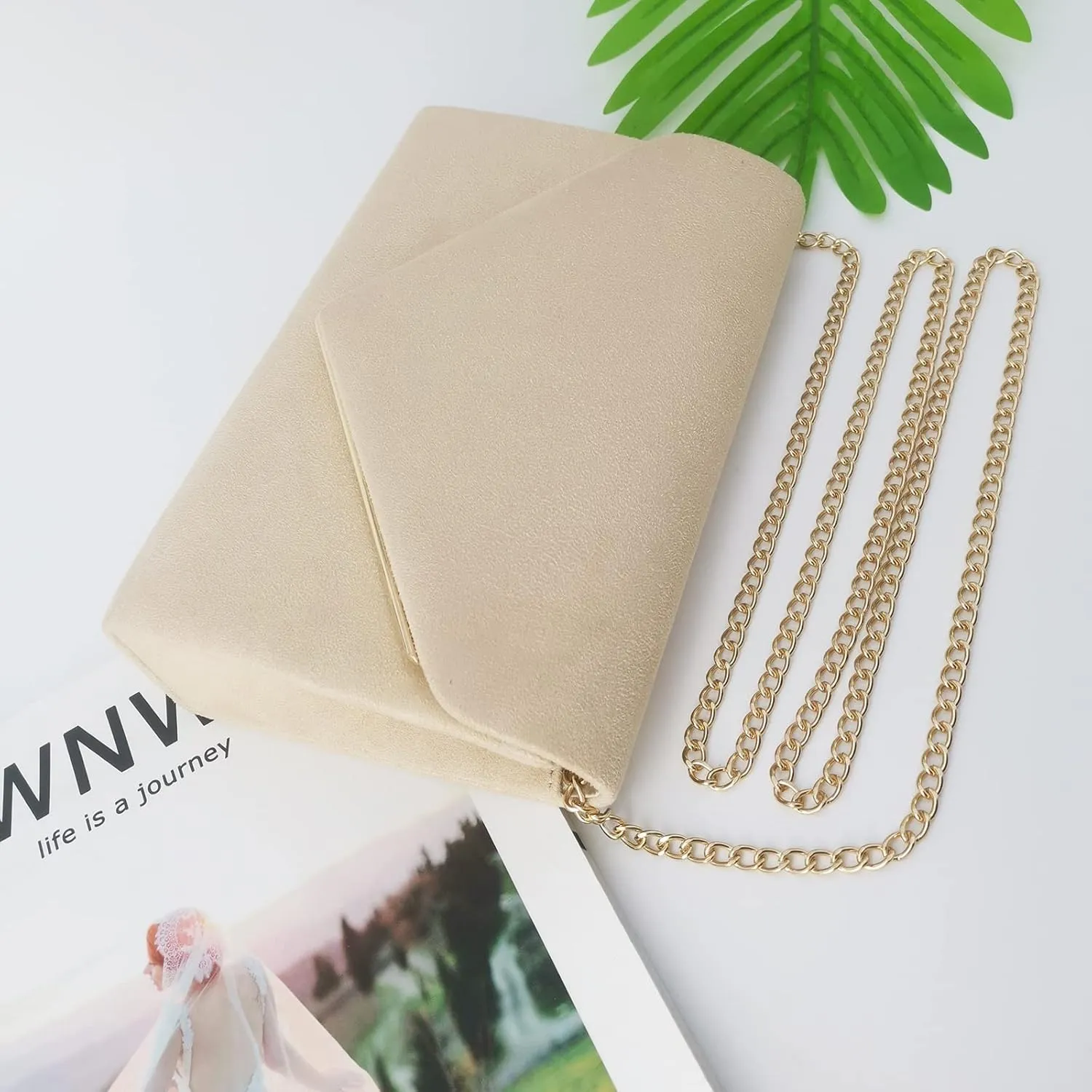 Evening Bags Women Clutch Purse Small Cute Classic Envelop Crossbody Handbag for Formal Wedding Party with Detachable Chain