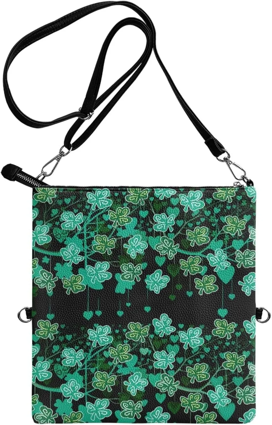 Evening Clutch Purse for Women Leather Crossbody Shoulder Bag Handbag with Strap Zipper Formal Dressy Purse