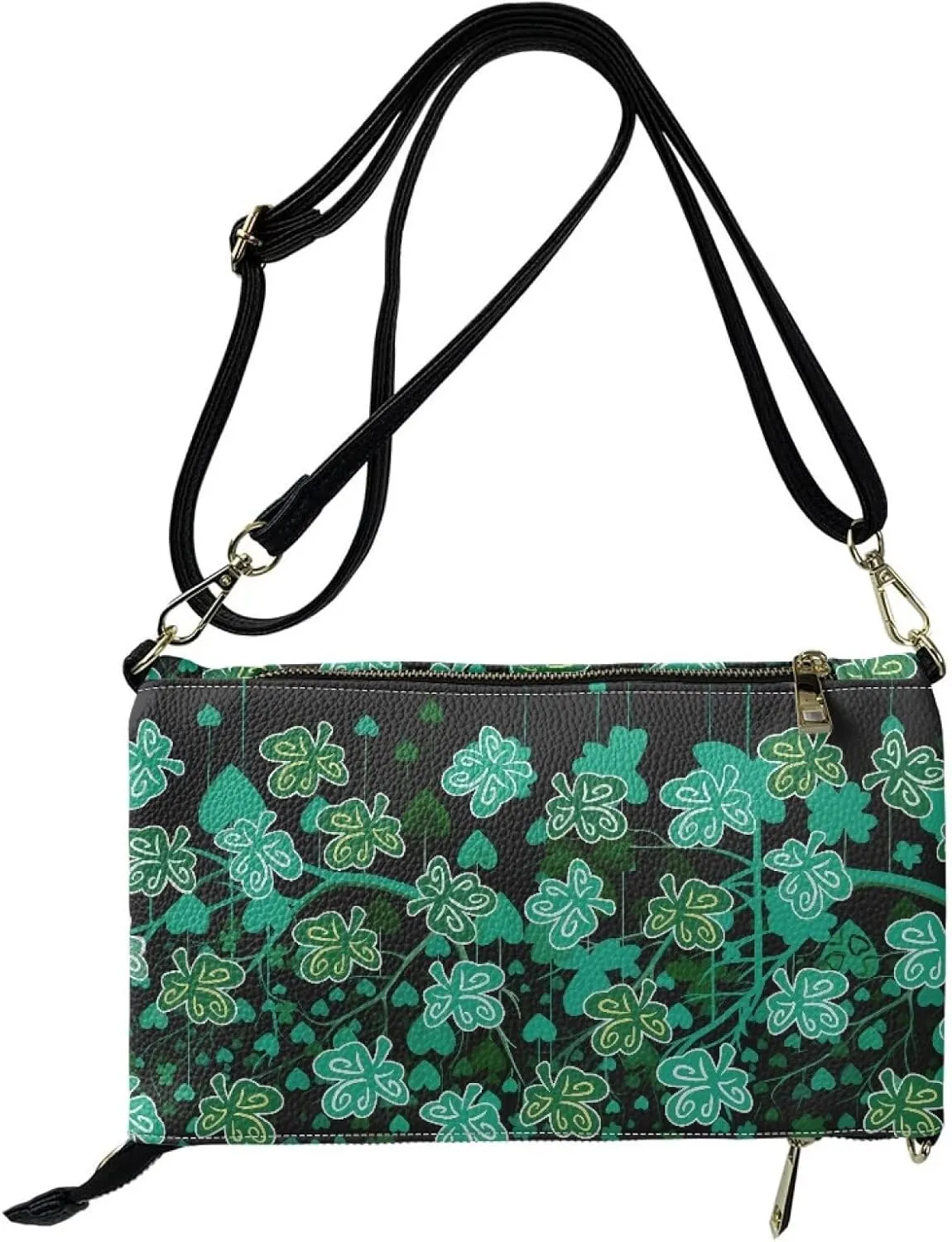 Evening Clutch Purse for Women Leather Crossbody Shoulder Bag Handbag with Strap Zipper Formal Dressy Purse