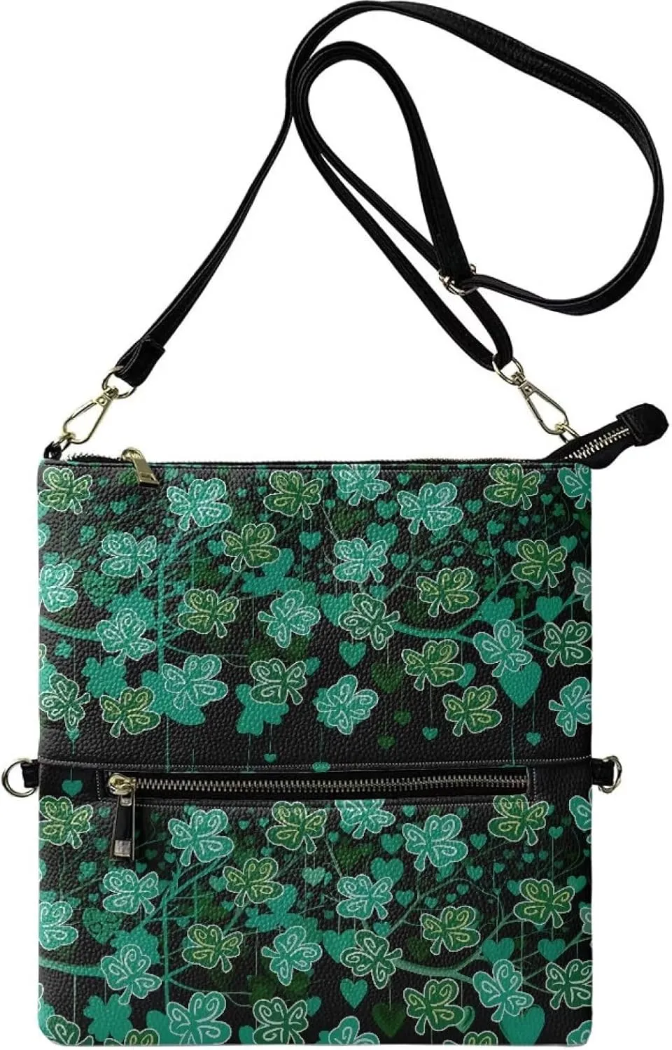 Evening Clutch Purse for Women Leather Crossbody Shoulder Bag Handbag with Strap Zipper Formal Dressy Purse