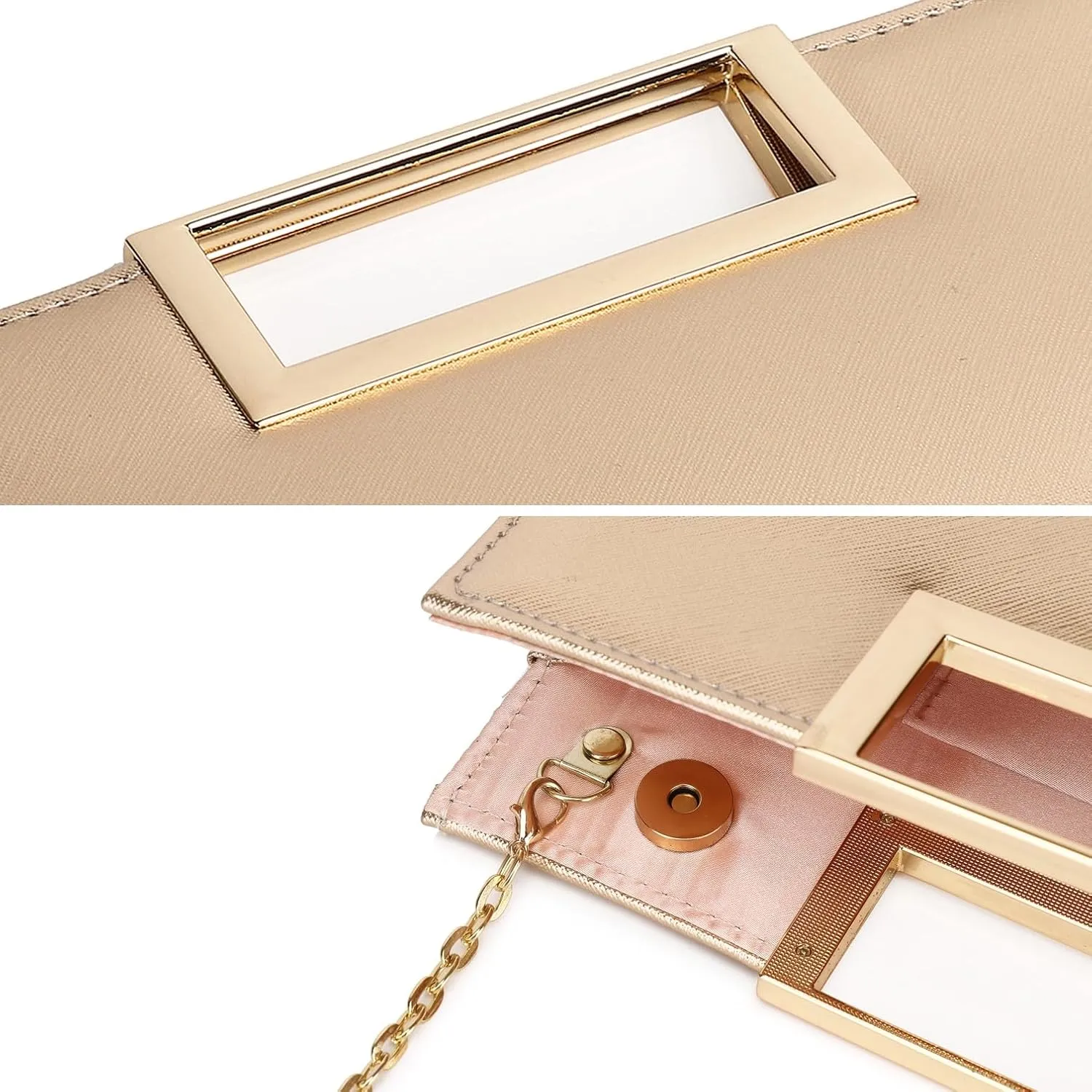 Evening Clutch Purses for Women Formal Party Clutch Bags Cocktail Prom Fashion PU Leather Shoulder Handbags