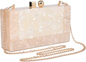 Evening Handbags For Women, Small Purses Shoulder Bag Clutch Acrylic Box Bride Wedding Purse Prom Disco Ball Decor