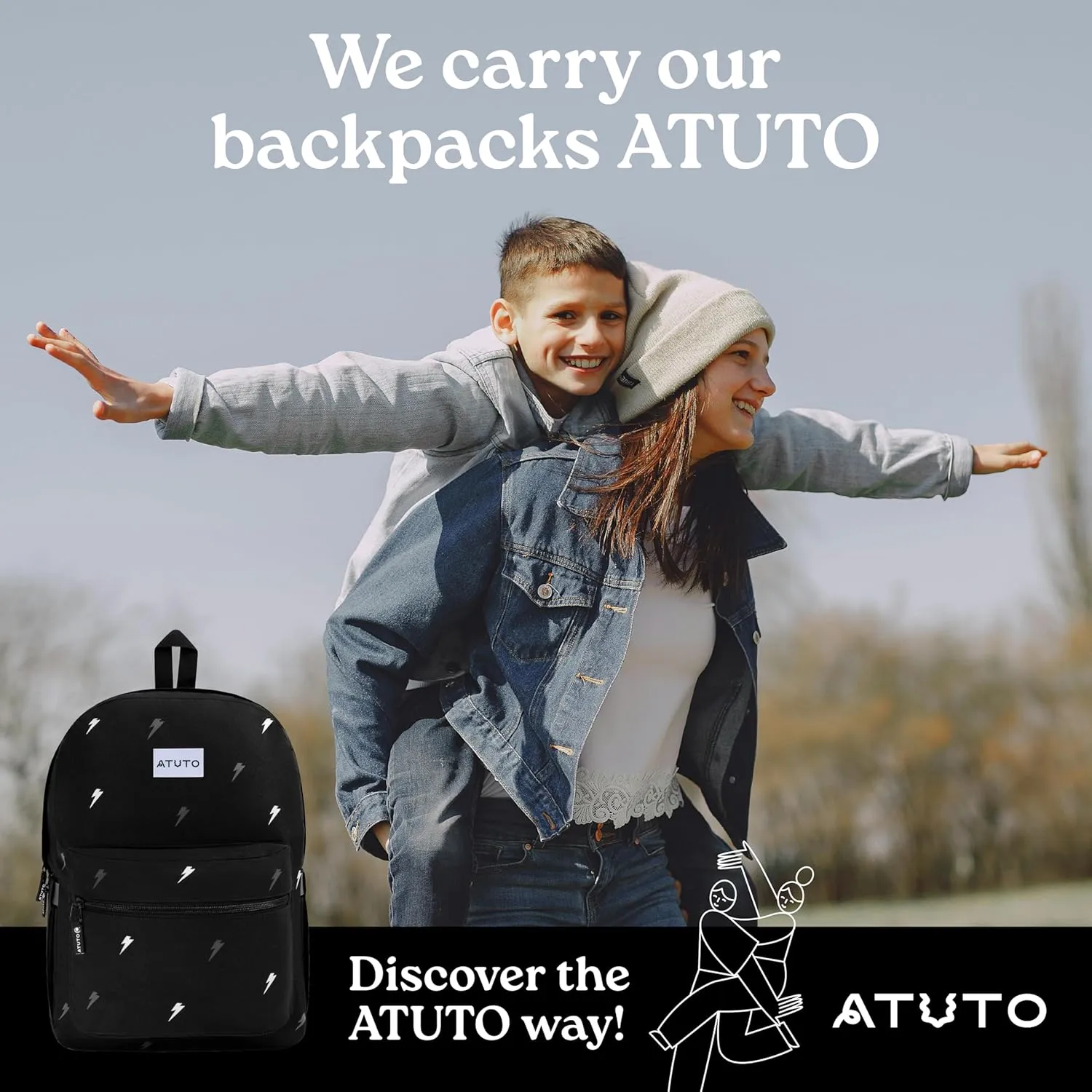 Everyday Backpack, Basic Backpack for Women and Men, Casual Backpack with 20L, Classic Backpack with Durable Fabric (Print Black)