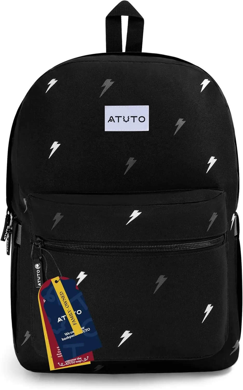Everyday Backpack, Basic Backpack for Women and Men, Casual Backpack with 20L, Classic Backpack with Durable Fabric (Print Black)