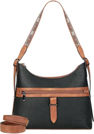 FADEON Hobo Bags Purse for Women Vegan Leather Crossbody Bag Designer Ladies Shoulder Cross Body Handbag Wide Straps