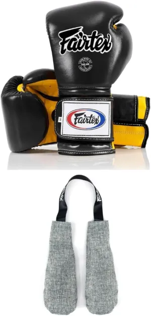 Fairtex BGV9 Boxing Gloves with Deodorizer Inserts | Mexican Style Glove for Hard Hitters   Odor & Moisture Absorber for Boxing, MMA, Muay Thai | Perfect Bundle for Clean & Durable Gear