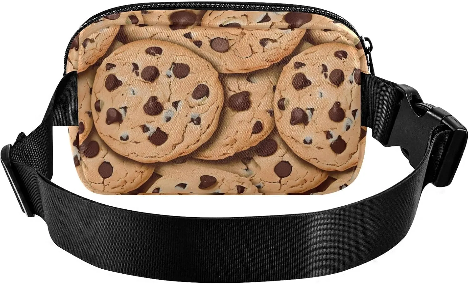 Fanny Pack for Women Men, Chocolate Chip Cookies Belt Bag Waist Pack Crossbody Bag Bum Bag with Adjustable Strap