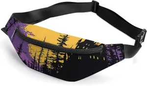 Fanny Pack for Women Men Witch And Broom Waist Pack Adjustable Belt Bag for Workout Running Travelling Casual Waist Bag, 36*15cm, style-2-1