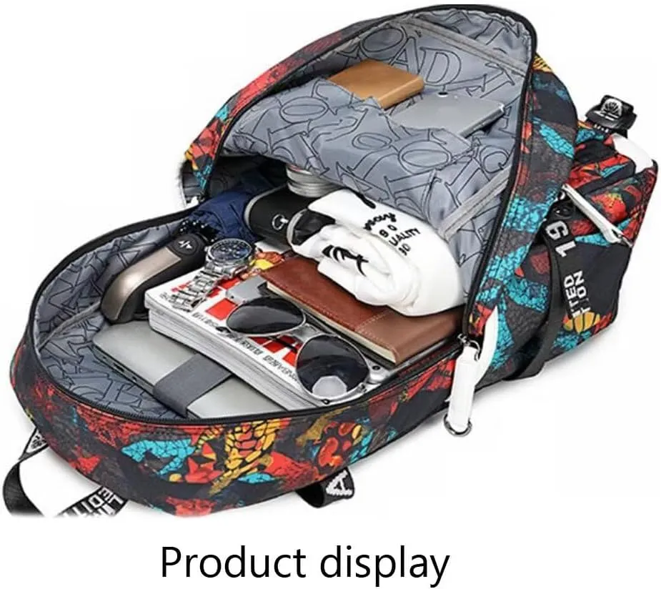 FANwenfeng Basketball Player Iverson Luminous Backpack Travel Daypack Fans Bag (Style 3)