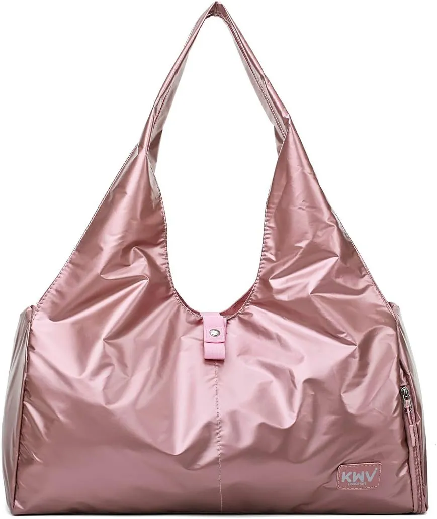 Fashion Gym Tote Sport Bag, Multiple Travel Duffle Bag with Individual Shoe Compartment and Inside PVC Pocket 9B27