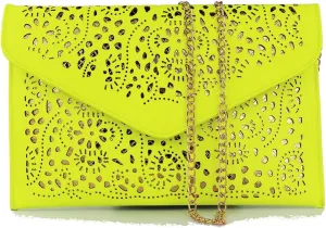 Fashion Handbags Women Chain Cute Shoulder Bag Evening Party Evening Purses Ladies Girl Day Clutch Party Bag Lemon Green