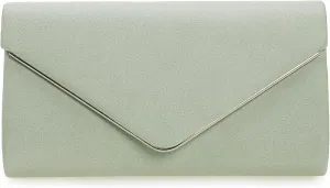 Faux Suede Evening Bag for Women New Classic Velvet Formal Clutch Purse for Prom/Wedding/Black-Tie Events