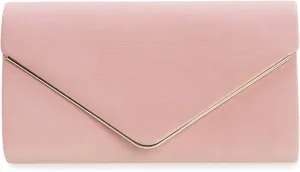 Faux Suede Evening Bag for Women New Classic Velvet Formal Clutch Purse for Prom/Wedding/Black-Tie Events