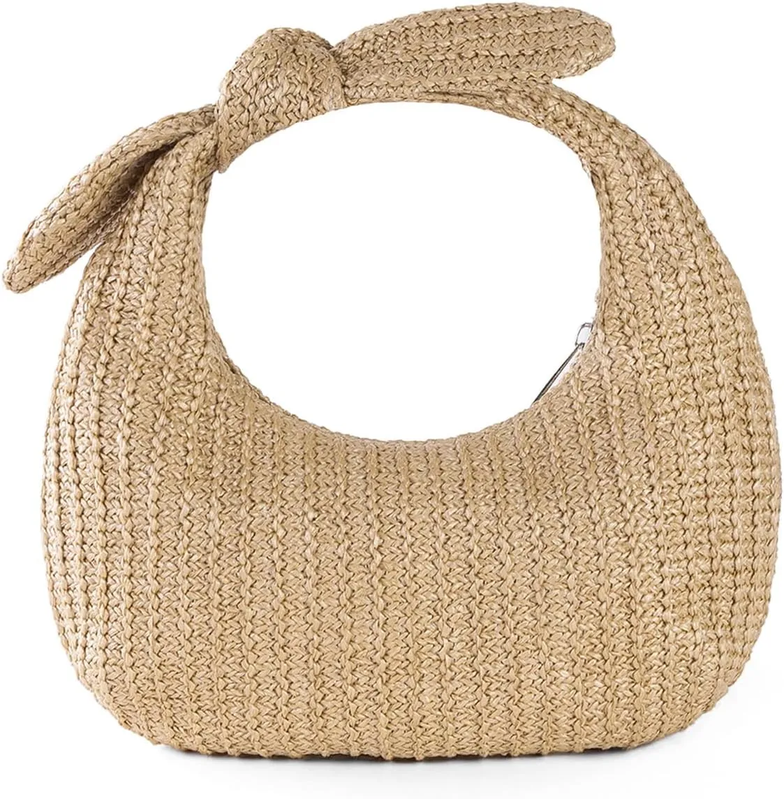 Fecialy Women Bow Purse Straw Summer Clutch Bag Beach Woven Handbags Vacation Tote Formal Party Wedding 2024 New