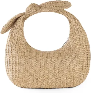 Fecialy Women Bow Purse Straw Summer Clutch Bag Beach Woven Handbags Vacation Tote Formal Party Wedding 2024 New