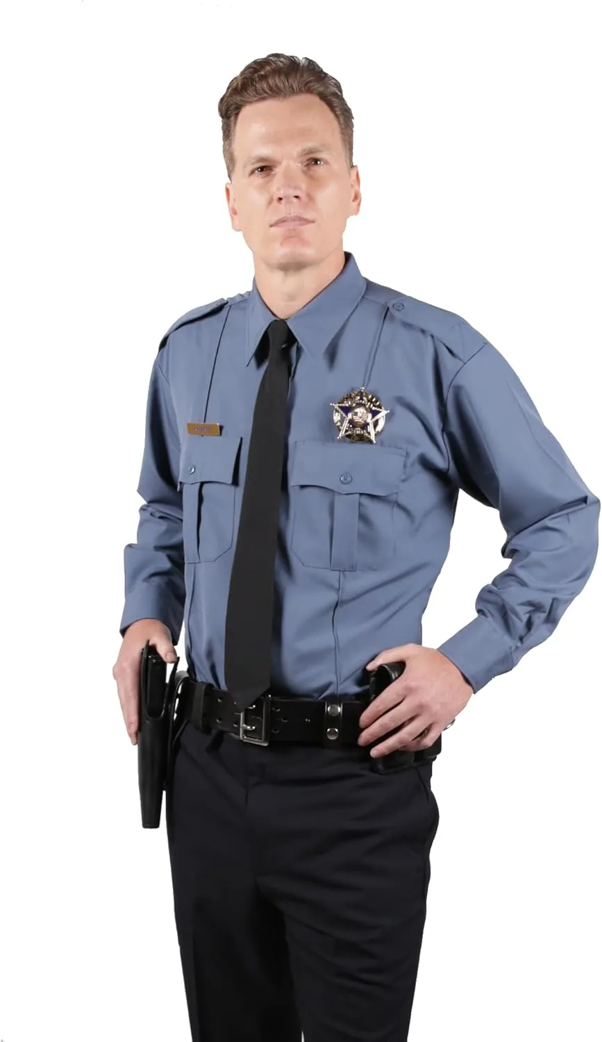 First Class Men's Poly Rayon Short Sleeve Uniform Shirts - Tactical Combat Work Utility and Safety Security Shirt