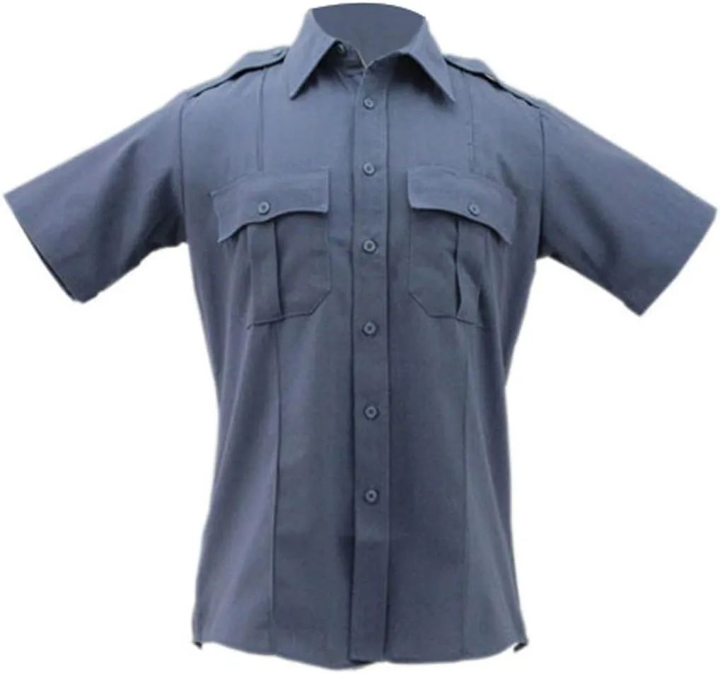 First Class Men's Poly Rayon Short Sleeve Uniform Shirts - Tactical Combat Work Utility and Safety Security Shirt