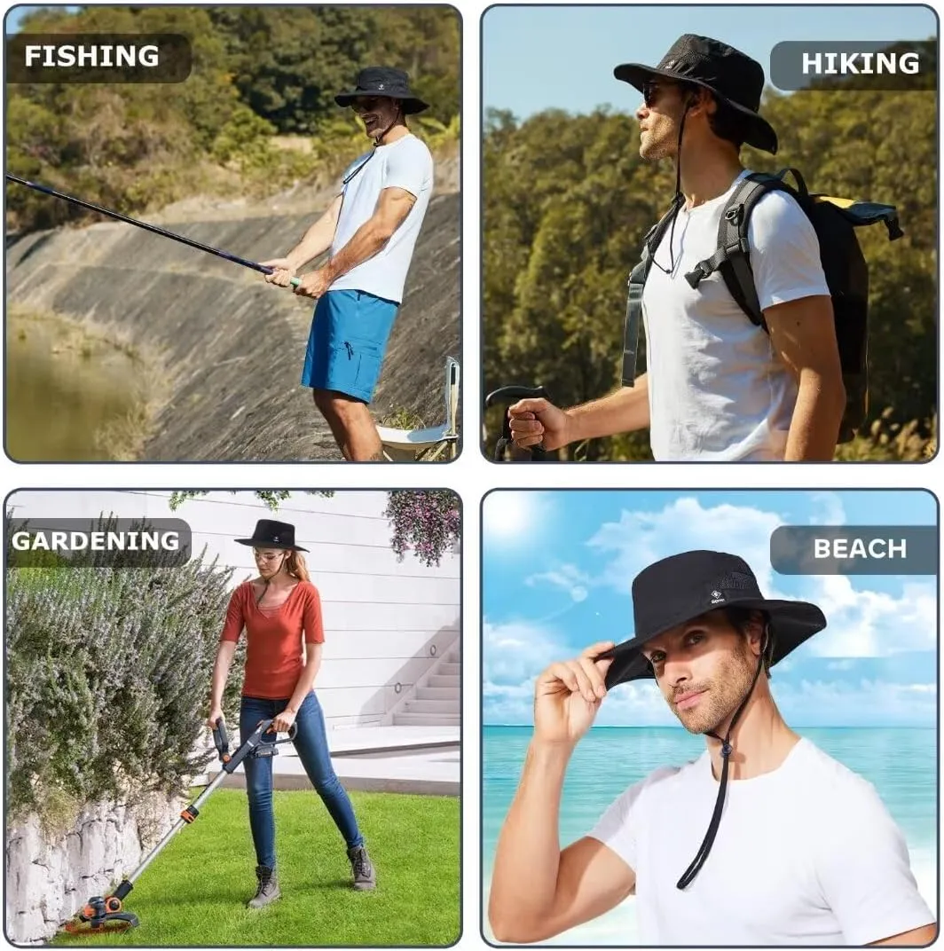 Fishing Hat for Mens Sun Hat Wide Brim Bucket Hat SPF UV Protection XL XXL Large Size Big Head Hiking Beach Safari