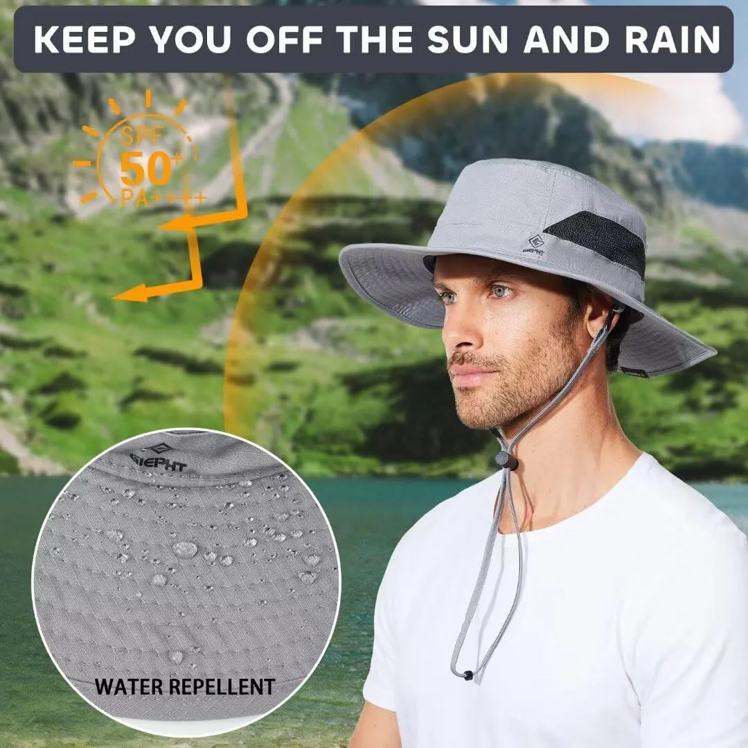 Fishing Hat for Mens Sun Hat Wide Brim Bucket Hat SPF UV Protection XL XXL Large Size Big Head Hiking Beach Safari