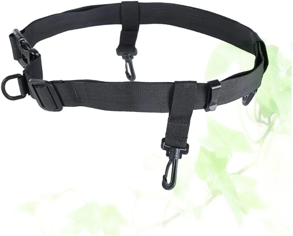 Fishing Waist Belt Fishing Tackle Accessories Adjustable Wader Wading Belt Safety Strap Black