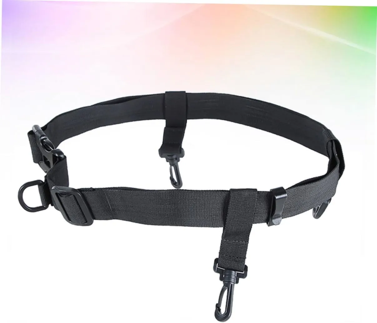 Fishing Waist Belt Fishing Tackle Accessories Adjustable Wader Wading Belt Safety Strap Black