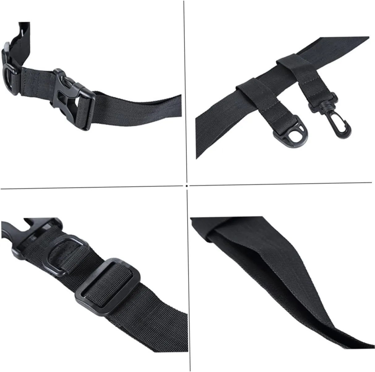 Fishing Waist Belt Fishing Tackle Accessories Adjustable Wader Wading Belt Safety Strap Black