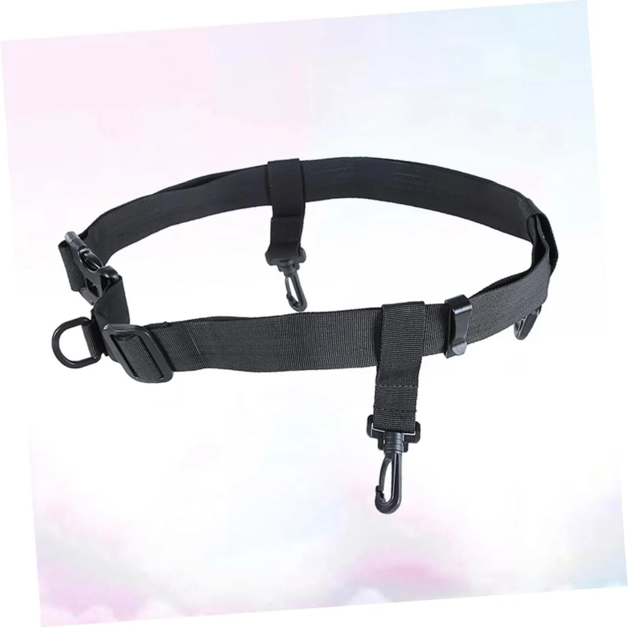 Fishing Waist Belt Fishing Tackle Accessories Adjustable Wader Wading Belt Safety Strap Black