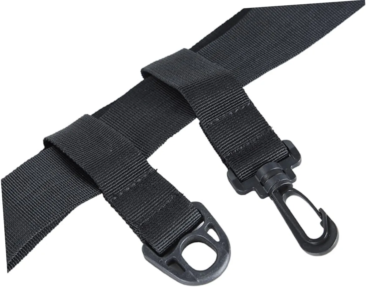 Fishing Waist Belt Fishing Tackle Accessories Adjustable Wader Wading Belt Safety Strap Black