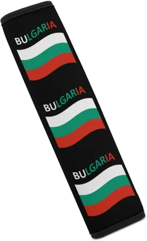 Flag of Bulgaria Fashion Car Seat Belt Cover Pad for Shoulder Bag Camera Soft Comfort Accessories 1PCS