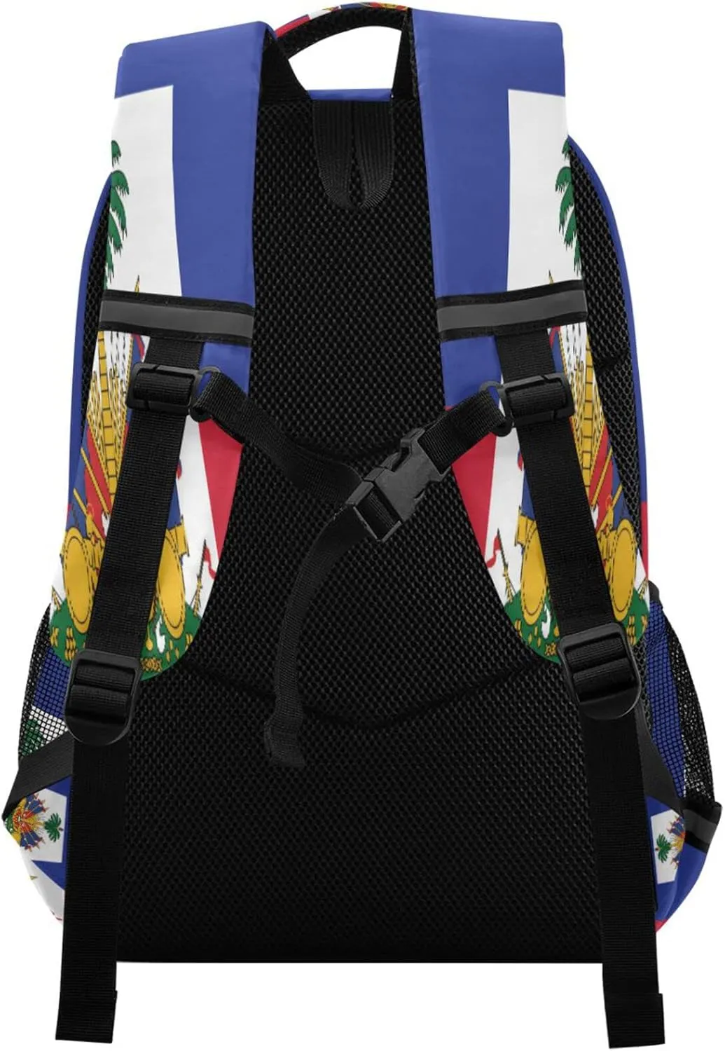 Flag Of Haiti Backpack for Girls Kids Boys School Bookbags,Student Laptop Backpack Carrying Bag Casual Lightweight Travel Sports Day Packs