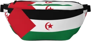 Flag Of Western Sahara Large Crossbody Fanny Pack,Gifts For Enjoy Sports Festival Workout Traveling Running Casual