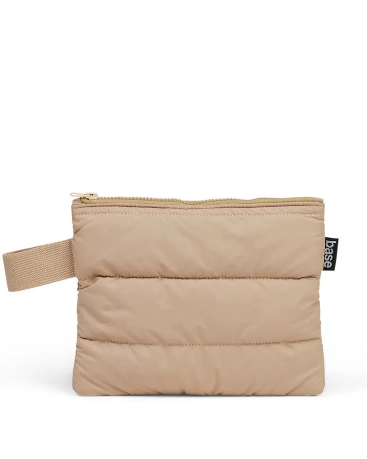 Flat Base Pouch/Clutch (Sand)