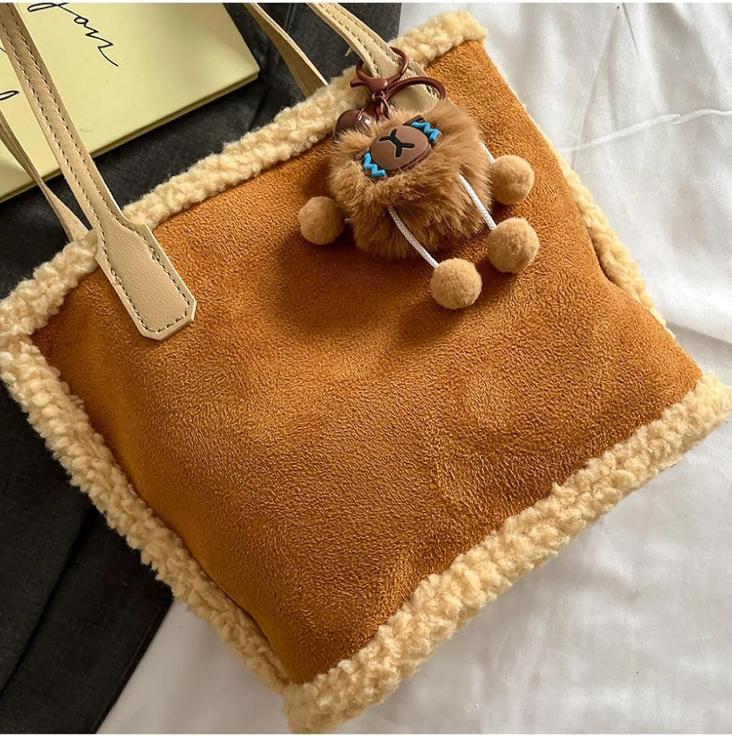 Fluff Tote Bag Bucket Bag Commuter Cabbage Basket Hand Bag