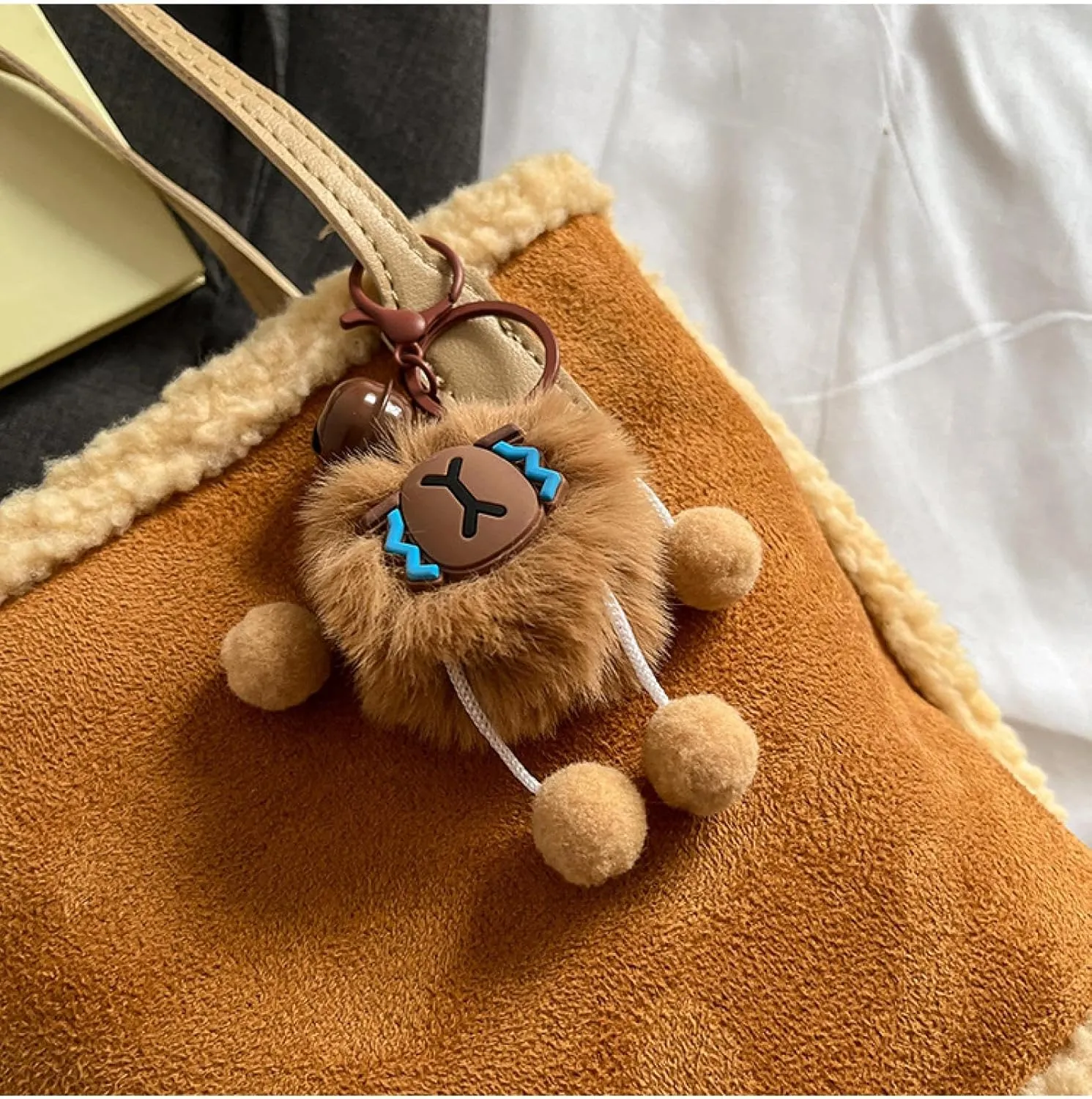 Fluff Tote Bag Bucket Bag Commuter Cabbage Basket Hand Bag