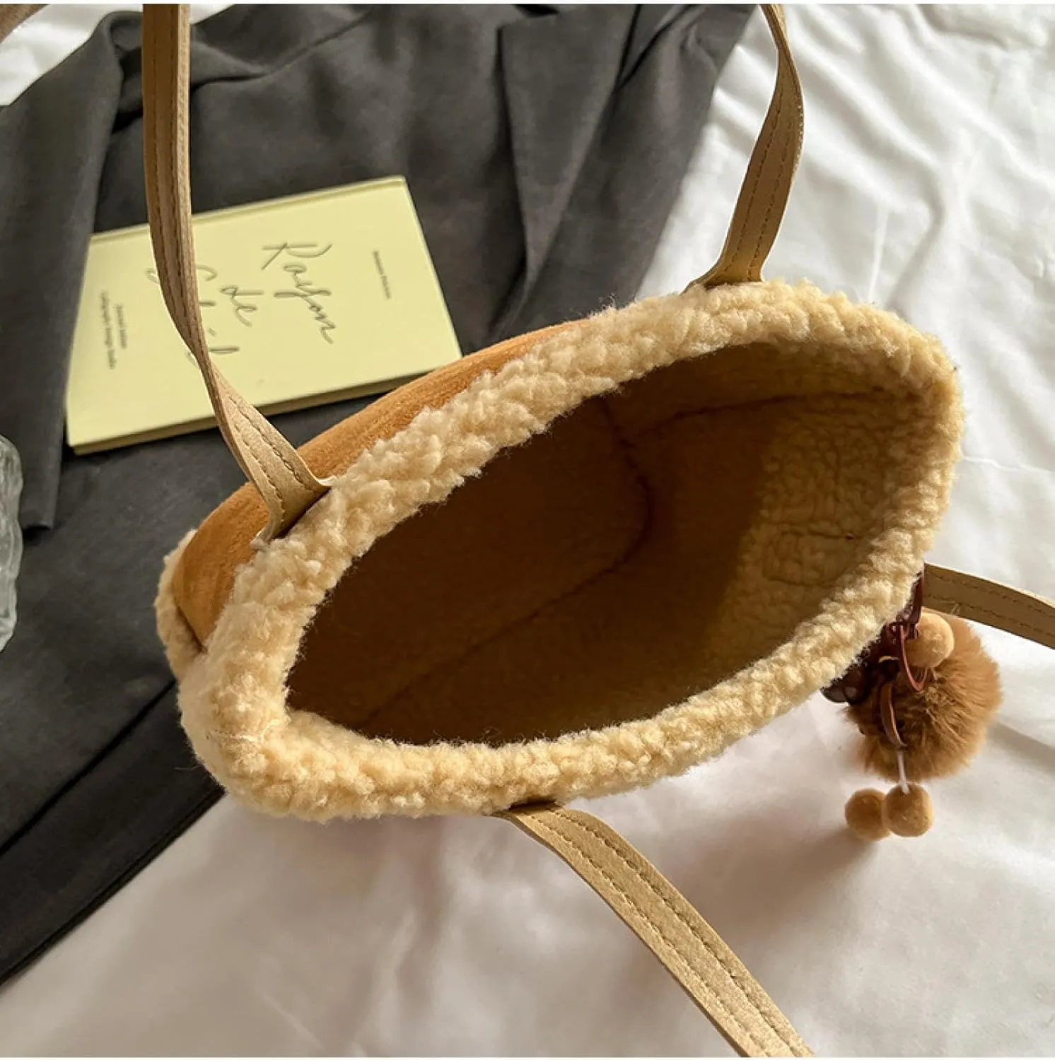 Fluff Tote Bag Bucket Bag Commuter Cabbage Basket Hand Bag