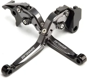 Foldable Retractable Brake Lever Clutch Lever for MV Agusta Superveloce 800 2023-2024, CNC Aluminum Alloy Made (Gray)