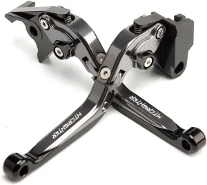for CFMOTO Ibex 450 Ibex 800/ E/T/S Retractable Foldable Brake Lever Clutch Lever, CNC Aluminum Alloy Made (Titanium)