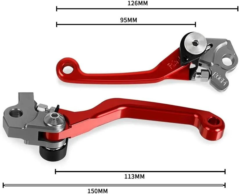 for Hon&da XR400 1996 1997 1998 1999 2000 2001 2002 2003 2004 Motocross Dirt Bike CNC Aluminum Brake Clutch Levers Foldable Lever Motorcycle Pivot Lever Lever (Color : Orange)