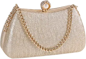 Frosted Glitter Clutch Purses for Women Evening Bag Formal Wedding Party Cocktail Prom Handbags