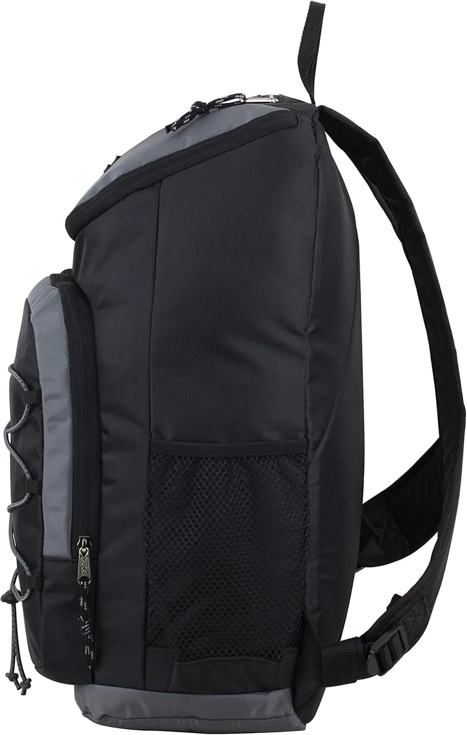 FUEL Wide Mouth Sports Luggage Backpack with Laptop Compartment for Work, Travel, Outdoors, Black/Graphite