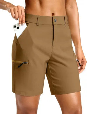 G Gradual Women's 7" Hiking Cargo Shorts Quick Dry Lightweight Golf Outdoor Work Summer Travel Shorts with Pockets