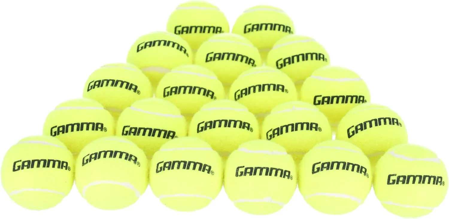 GAMMA Sports Pressureless Tennis Ball Bags, 12 Bag, 18 Bag, Yellow Tennis Balls, Multiple Colors, Practice, Court, Pet Toys, Colored Tennis Balls, Durable Construction