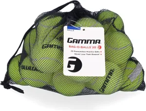 GAMMA Sports Pressureless Tennis Ball Bags, 12 Bag, 18 Bag, Yellow Tennis Balls, Multiple Colors, Practice, Court, Pet Toys, Colored Tennis Balls, Durable Construction